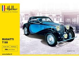 Heller Bugatti T.50 1/24 plastikinis surenkamas automobilio rinkinys