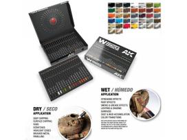 AK Interactive weathering akvareliniai pieštukai 37 vnt Deluxe rinkinys