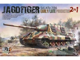 Takom Jagdtiger Sd.Kfz.186 ankstyvas/vėlyvas 1/35 plastikinis modelis