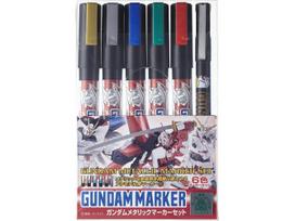 Mr.Hobby Gundam Metallic Marker metalinių žymeklių rinkinys GMS-121