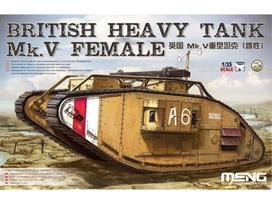 Meng 1/35 britų sunkusis tankas Mk.V Female surenkamas modelis
