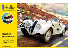 Heller BMW 328 Endurance plastikinis modelis 1/24 dovanų rinkinys