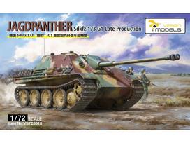 VESPID Jagdpanther G1 vėlyvas 1/72 plastikinis tanko modelis