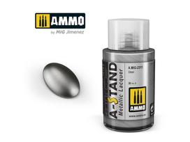 AMMO MIG A-Stand Steel metaliniai dažai modeliams, 30 ml
