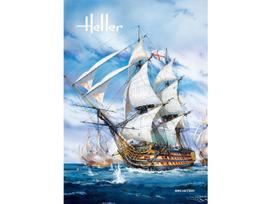 Heller HMS Victory 1:100 plastikinių detalių surenkamas laivo rinkinys