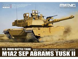 Meng plastikinis tankas M1A2 Abrams TUSK II, 1/72 mastelis