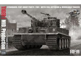 Rye Field Tiger I tankas vid. gamyba 2in1 pilnas interjeras 1/35
