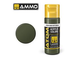 AMMO MIG ATOM akriliniai dažai NATO Green, 20 ml