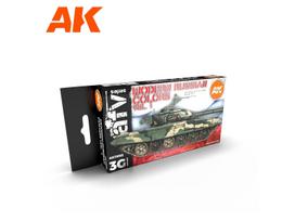 AK Interactive Rusų karinė kamufliažo dažų rinkinys Vol.1, 3 gen., AK11662
