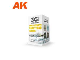 AK Interactive Luftwaffe ankstyvojo karo akrilinių dažų rinkinys