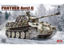 Rye Field Panther G tanko modelis 1/35 su naktiniais taikikliais
