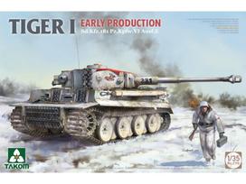 Takom Tiger I ankstyvos gamybos tanko modelis 1/35