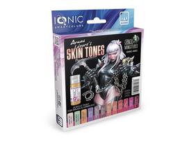 IONIC akriliniai dažai miniatiūroms – 12 odos atspalvių rinkinys