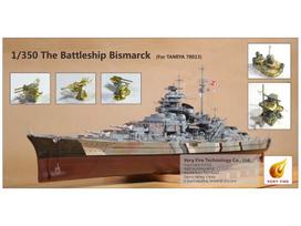 Very Fire Bismarck mūšinis laivas Tamiya detalizavimo rinkinys 1/350