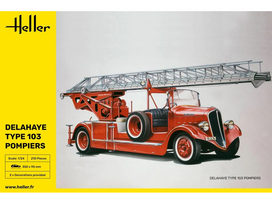 Heller Delahaye Type 103 gaisrinė mašina 1/24 surenkamas modelis
