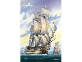 Heller Royal Louis burlaivio karo laivo surinkimo rinkinys 1/200 mastelis