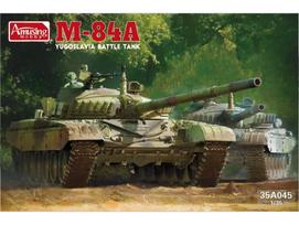 M-84A Jugoslavijos tankas 1/35 plastikinis surenkamas modelis