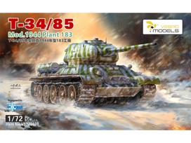 T-34/85 1944 plastikinis tanko modelis 1/72 Vespid