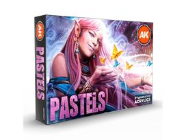AK Interactive Pasteliniai akriliniai dažai 3 gen. rinkinys 6 vnt