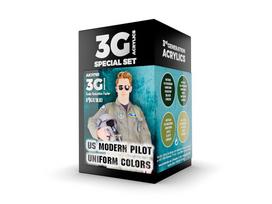 AK Interactive US pilotų uniformų akrilinių dažų rinkinys 3rd Gen