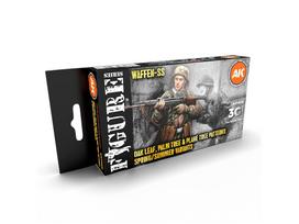 AK Interactive Waffen-SS pavasario/vasaros kamufliažo dažų rinkinys 3Gen
