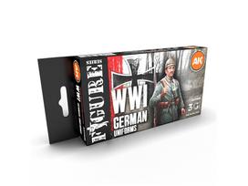 AK Interactive WWI vokiškų uniformų akrilinių dažų rinkinys 3Gen