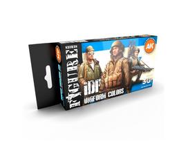 AK Interactive IDF uniformų spalvos 3Gen akrilinių dažų rinkinys