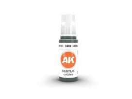 AK Interactive Dark Green-Grey 3 kartos akriliniai dažai 17 ml