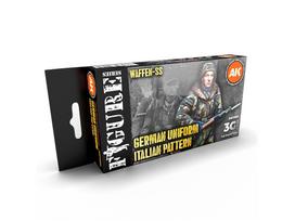 AK Interactive Waffen SS Italų Maskuojamos Uniformos Dažų Rinkinys 3Gen