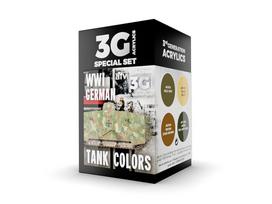 AK Interactive WWI vokiečių tankų kamufliažo dažų rinkinys, 3 gen.