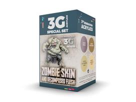 AK Interactive Wargame Zombie odos akrilinių dažų rinkinys 3Gen
