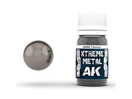 AK Interactive Xtreme Metal titano metaliniai emaliniai dažai 30 ml