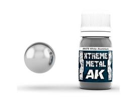 AK Interactive Xtreme Metal White Aluminium emaliniai dažai 30 ml