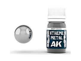 AK Interactive Xtreme Metal Chrome emaliniai dažai 30 ml
