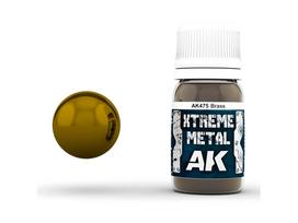 AK Interactive Xtreme Metal Brass emaliniai dažai 30 ml AK475