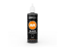 AK Interactive juodas akrilinis 3rd Gen gruntas, 100 ml
