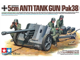 Tamiya vokiečių 5 cm PaK 38 prieštankinis pabūklas 1/35