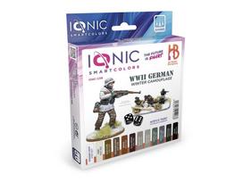 IONIC akriliniai dažai WWII vokiečių žiemos maskuotei, 12 spalvų
