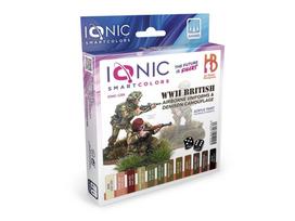 Ionic akrilinių dažų rinkinys WWII britų kamufliažui Airborne Denison