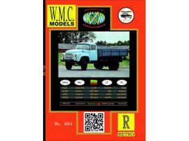 WMC ZIL-130 popierinis sunkvežimio modelis 1:25, pagaminta Lietuvoje