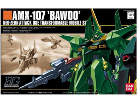 Bandai HGUC AMX-107 Bawoo 1/144 plastikinis Gunpla rinkinys