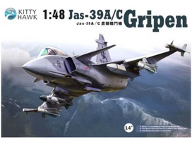 Saab JAS-39A/C Gripen 1/48 plastikinis lėktuvo modelis Kitty Hawk