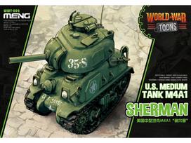 Sherman M4A1 tankas World War Toons plastikinis surenkamas rinkinys