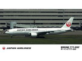Hasegawa JAL Boeing 777-200 lėktuvo modelis 1/200 mastelis