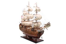 HMS Victory burlaivio modelis 97 cm – rankų darbo laivo dekoracija