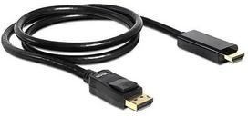 Adapteris Delock DisplayPort v1.1 to HDMI Displayport 1.1 male, HDMI, 1 m, juoda sp.