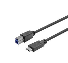 Kabelis Vivolink Pro PROUSBCBMM7.5 USB Type-C, USB-B, 7.5 m, juoda sp.