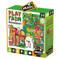 Lavinimo žaislas Headu Montessori Play Farm, įvairių spalvų