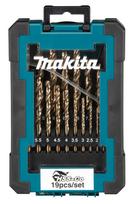 Metalo grąžtų rinkinys Makita D-67561, metalas/nerūdijantysis plienas, hss-co, cilindrinis, 1-10 mm x 15 cm