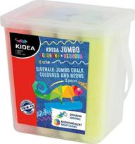 Spalvota kreida DERFORM Jumbo, 12 vnt.